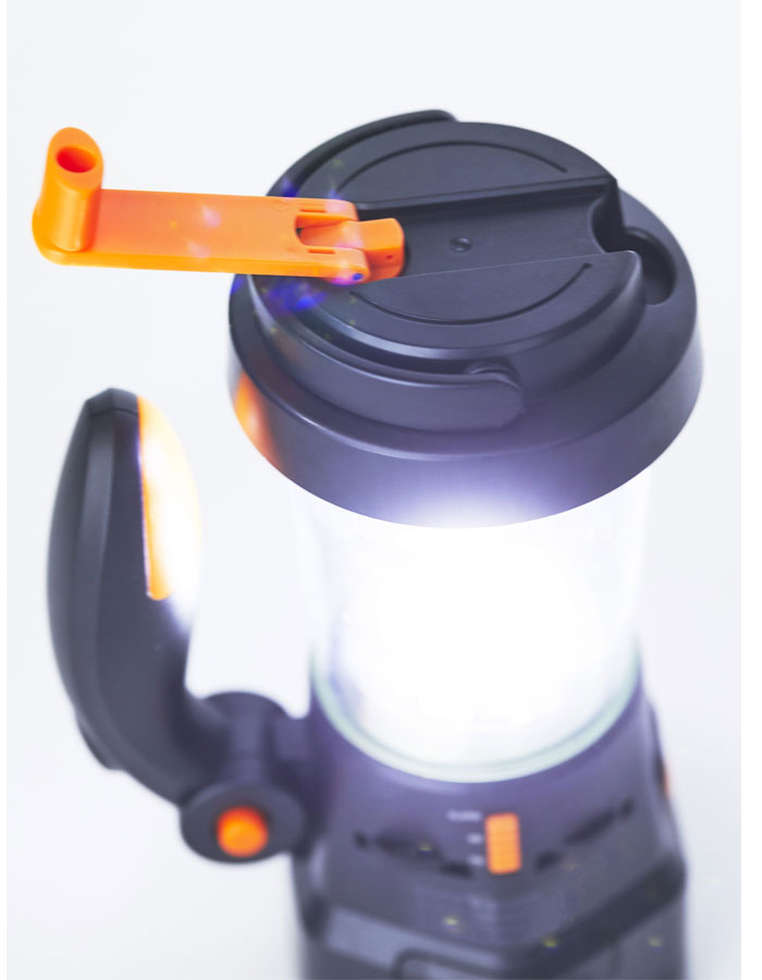 Dynamo Zivilschutzlampe mit Radio