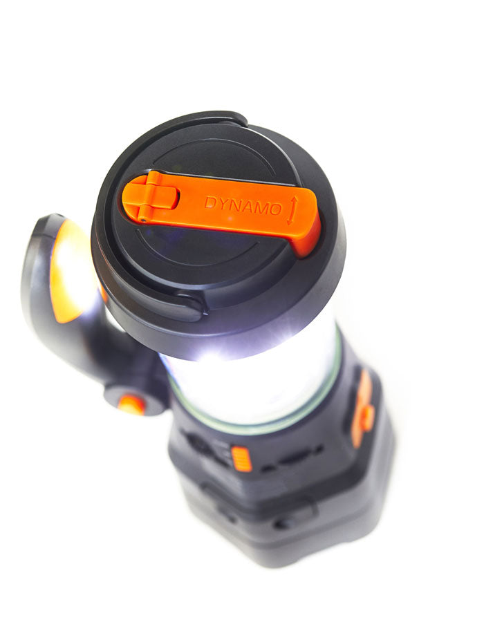 Dynamo Zivilschutzlampe mit Radio