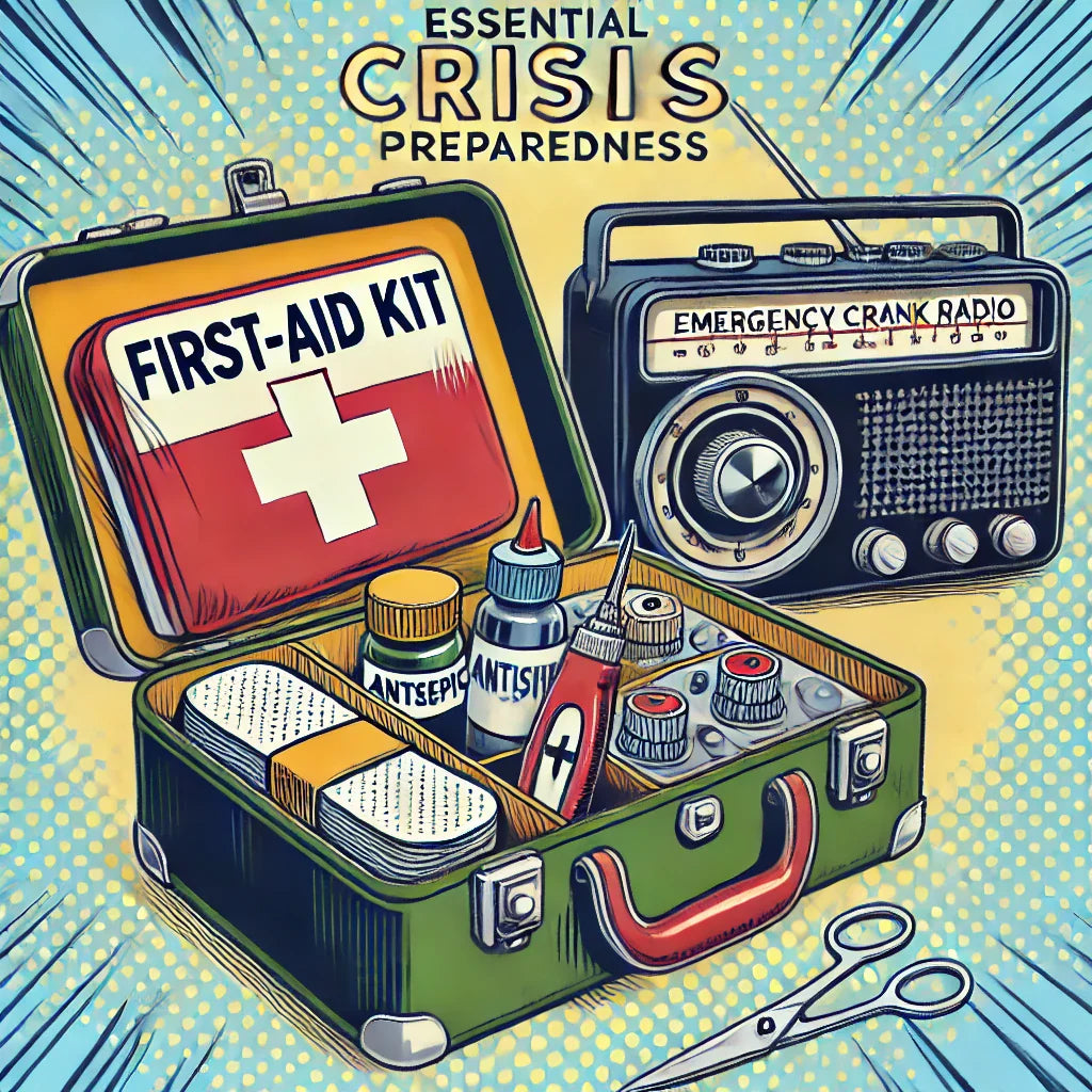 Erste Hilfe Sets und Kurbelradio