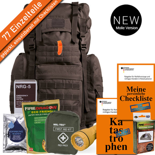 Notfallrucksack GEN2 Basic 65 Liter gefüllt - PrepBag