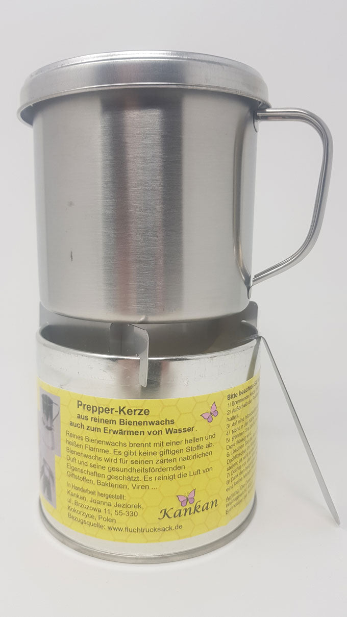 Bienenwachs Prepperkerze