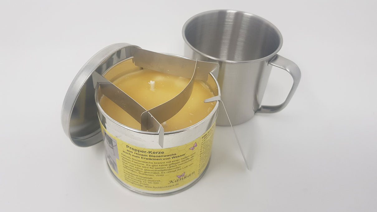 Bienenwachs Prepperkerze